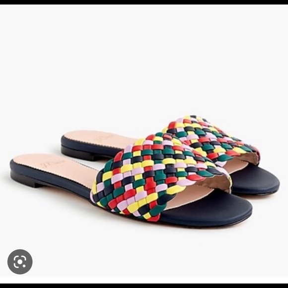 Jcrew leather sandals size 7.5 - Picture 1 of 7